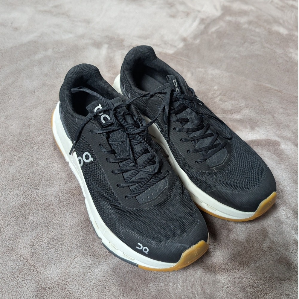 On Cloudtilt Running Shoes Womens 7 Black Ivory Gum CloudTec Phase Sneaker